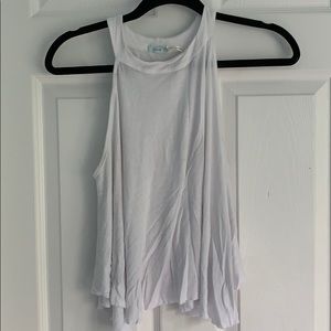 flowy white tank top